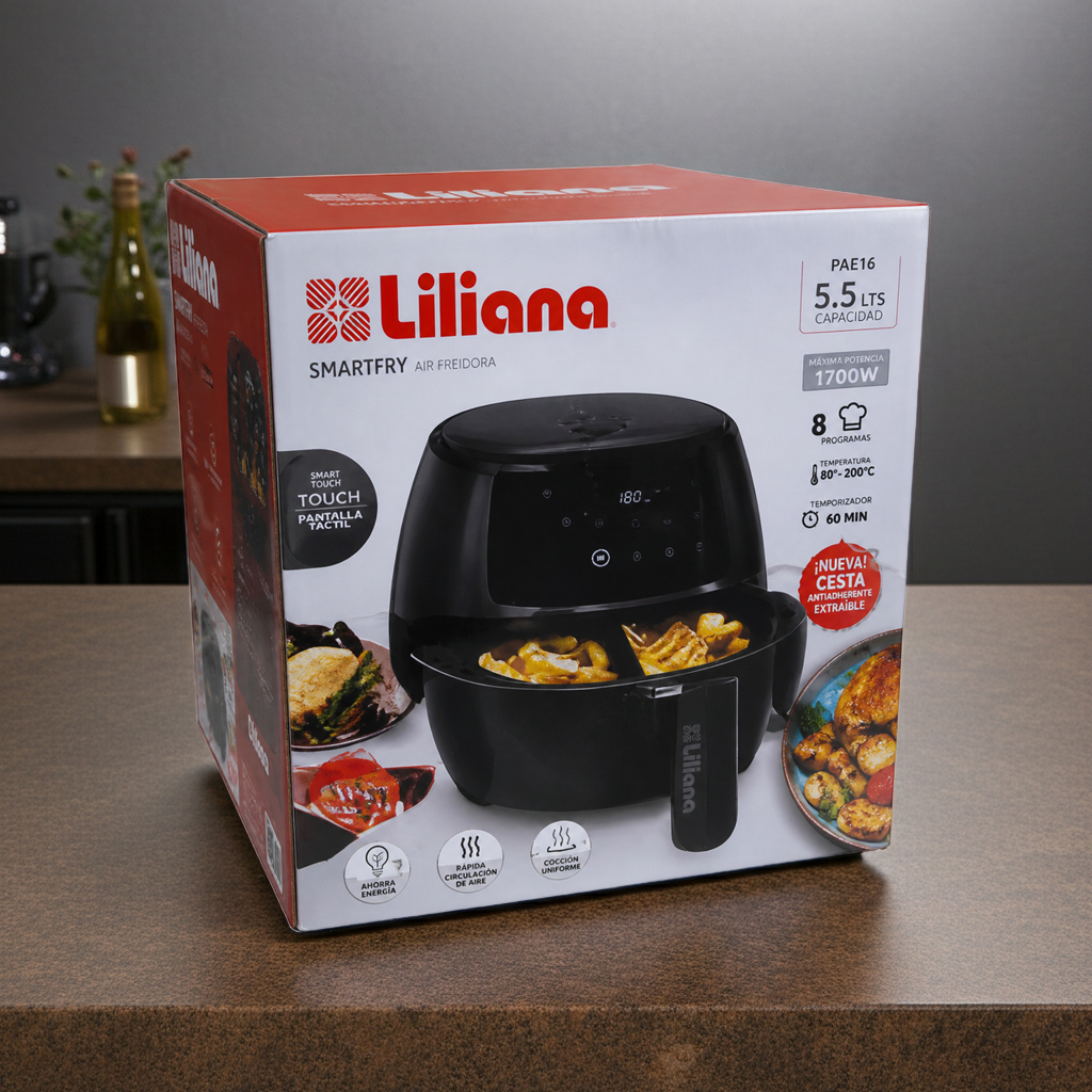 Freidora de Aire 2.5L 1700W Digital – Sin Aceite, Rápida y Saludable