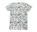Camiseta Urban Graffiti Verde y Blanca