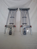 Muletas Ajustables de Aluminio Antideslizantes | Par Completo Ligero y Resistente