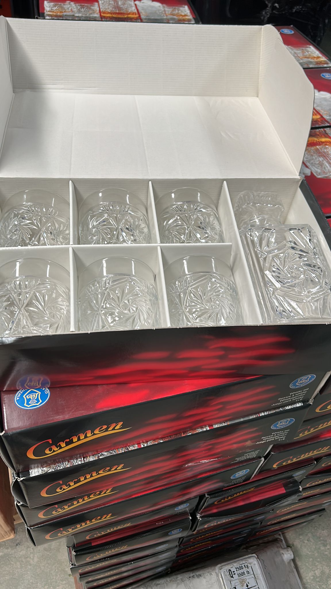 Set de Whisky de Cristal Carmen 🥃 Decantador + Vasos