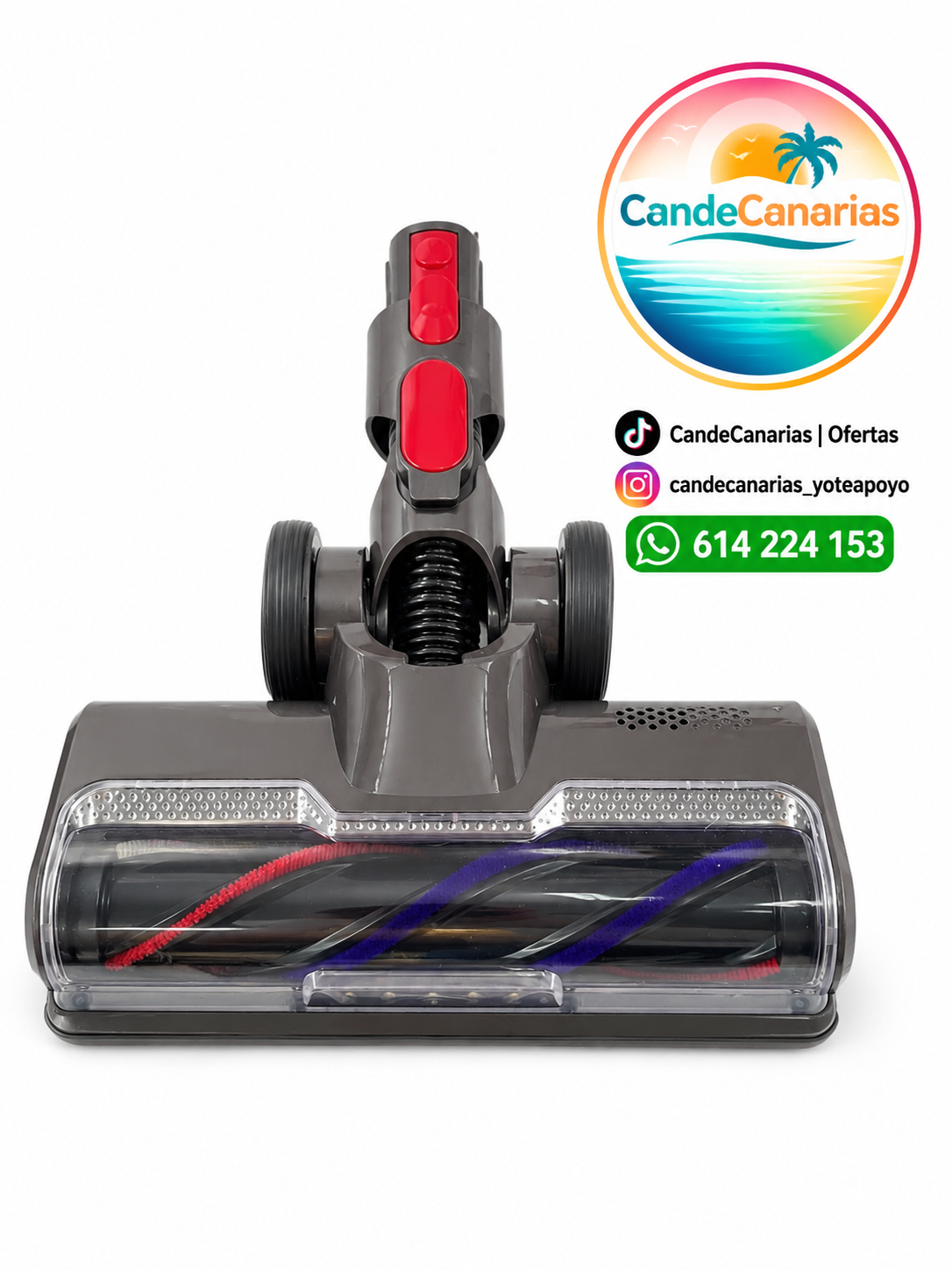 Cepillo Motorizado Compatible con Dyson V7 V8 V10 V11 V15
