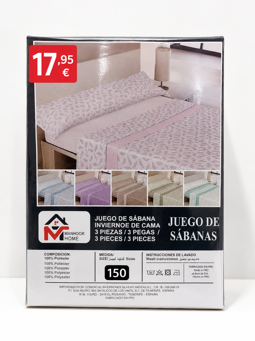 🛏️ Juego de Sábanas Verano 150 cm
