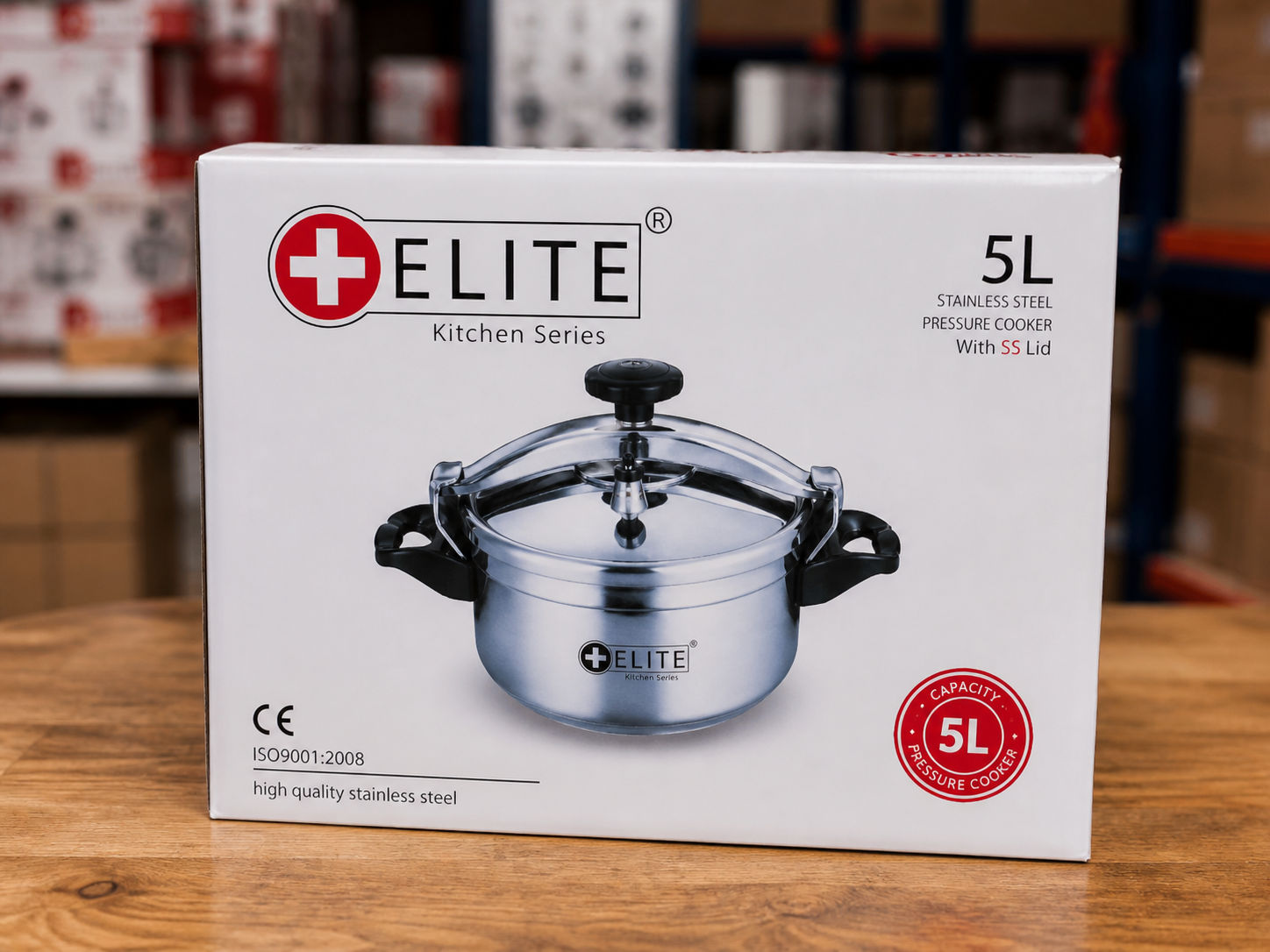 Olla a Presión ELITE 5L Acero Inoxidable